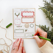 Load image into Gallery viewer, Christmas Gift Tag Label Sticker Sheets
