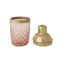 Load image into Gallery viewer, Hand-Blown Glass Hobnail Cocktail Shaker
