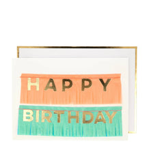 Load image into Gallery viewer, Birthday Fringe Garland Card
