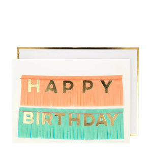 Birthday Fringe Garland Card