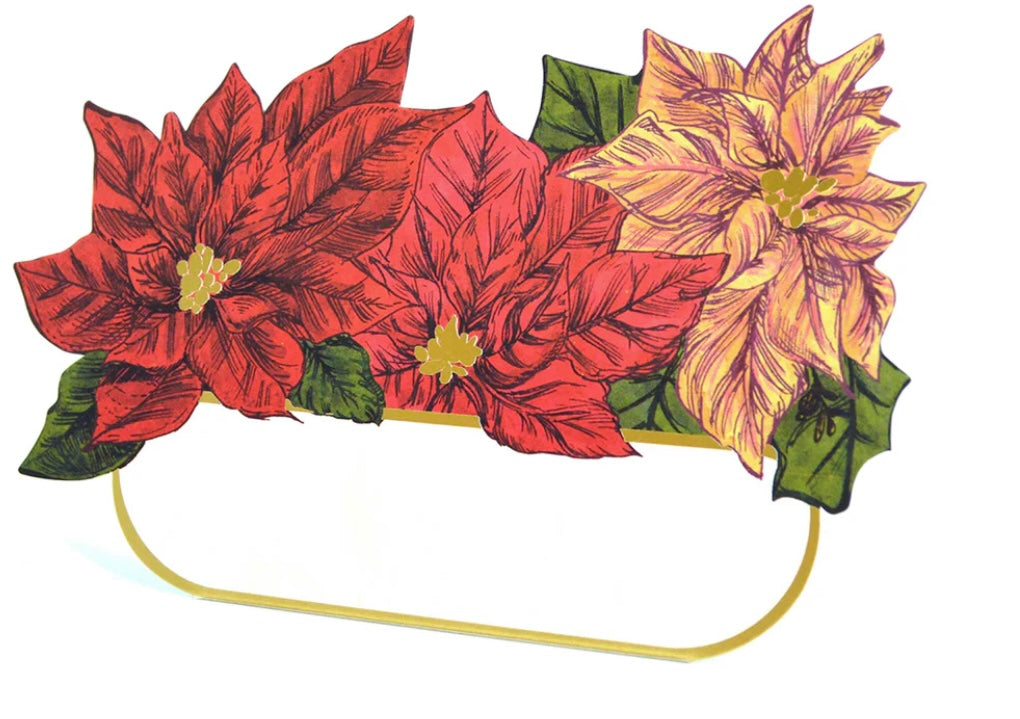 Poinsettia Place Card