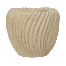 Load image into Gallery viewer, Stoneware Pleated Planter
