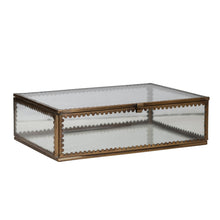 Load image into Gallery viewer, Brass &amp; Glass Display Box
