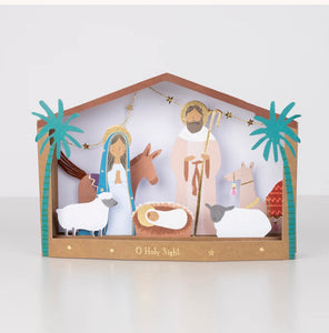 Nativity Diorama Christmas Card