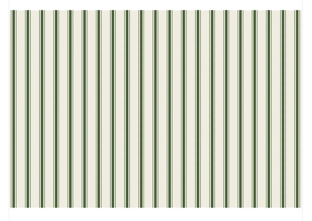 Green Ribbon Stripe Placemat