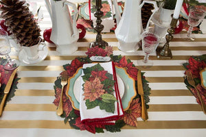 Poinsettia Wreath Placemats