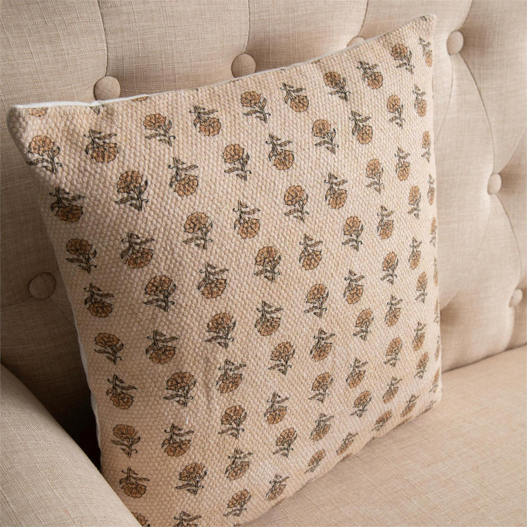 Mustard Floral Pillow