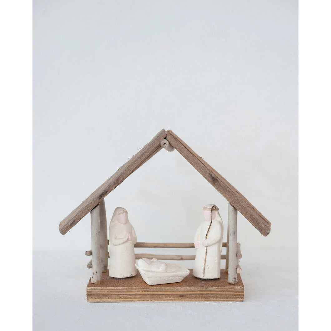 Driftwood Nativity