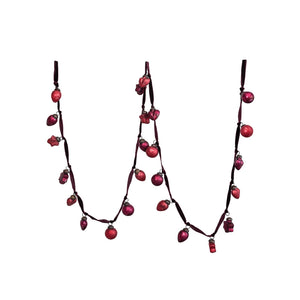 Burgundy Glass Garland