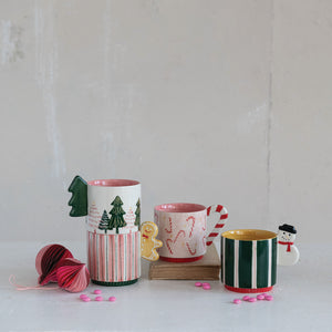 Hand-Painted Stoneware Mug