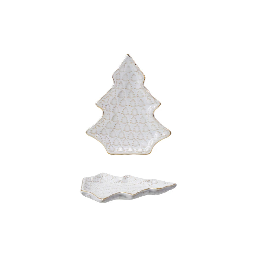 Stoneware Tree Plate