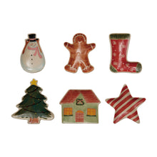 Load image into Gallery viewer, Holiday Hand-Painted Stoneware Dish
