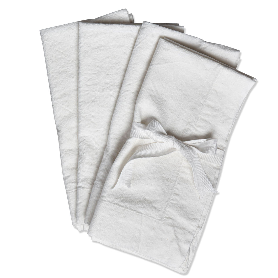 Thread Napkin Set // White