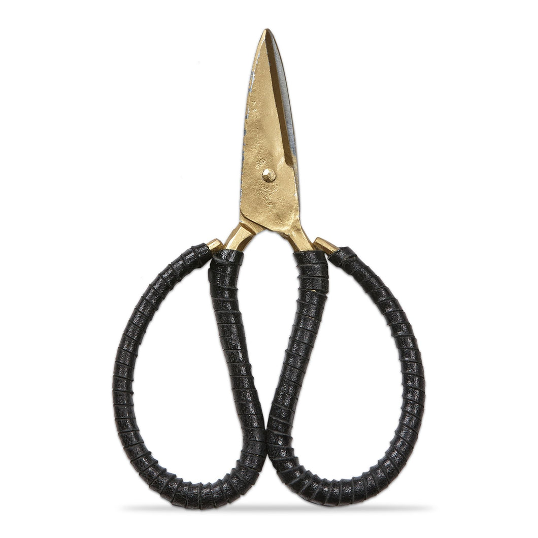 Leather Wrapped Iron Scissors