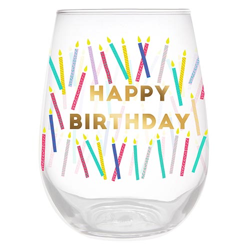 Birthday Wine Glass