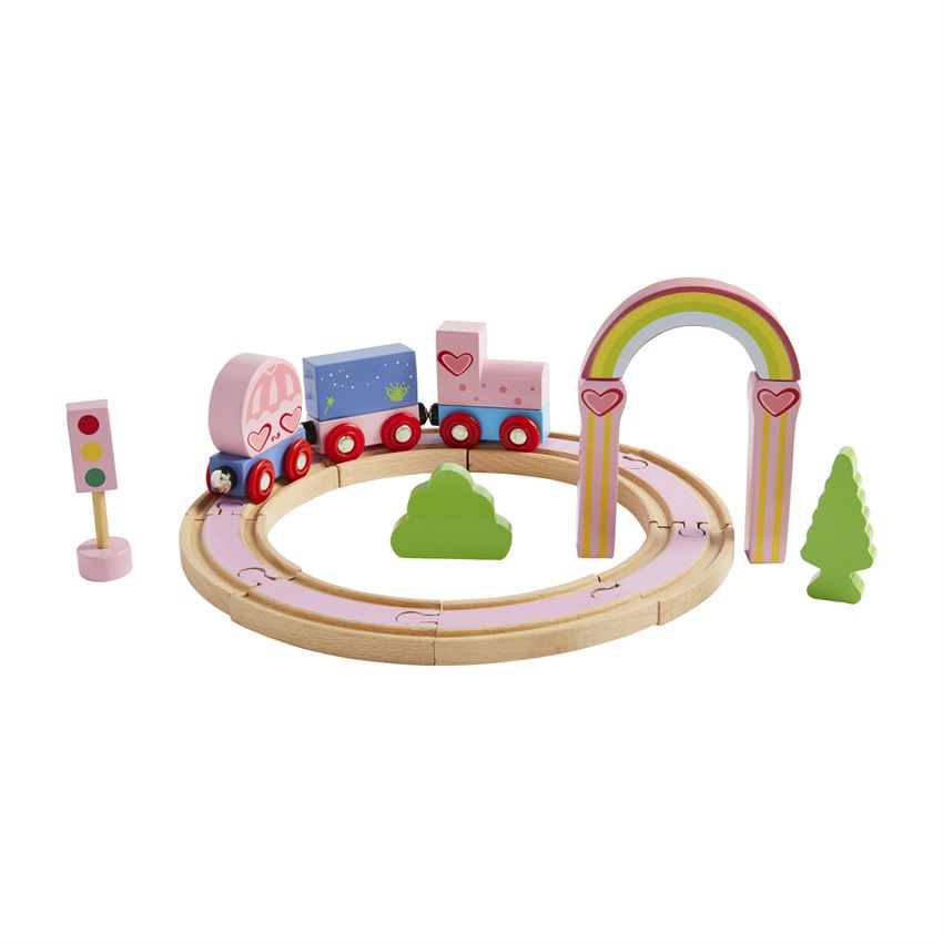 Rainbow cheap train toy