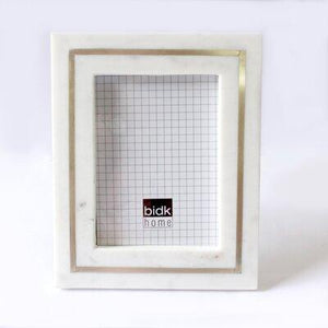 Marble Frame W/ Brass Inlay