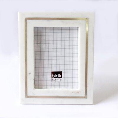Marble Frame W/ Brass Inlay