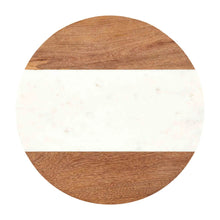 Load image into Gallery viewer, Marble &amp; Wood Lazy Susan
