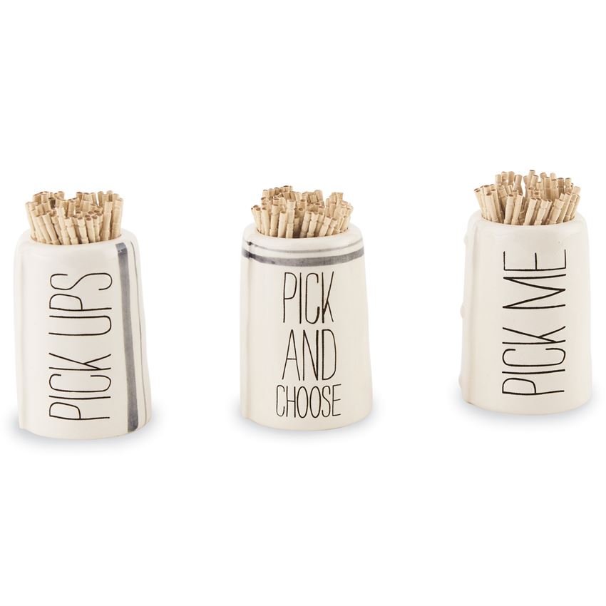 Debossed Toothpick Holder