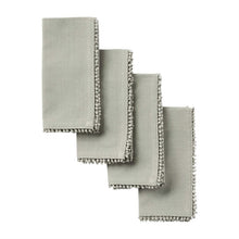 Load image into Gallery viewer, Gray Pom Napkin Set
