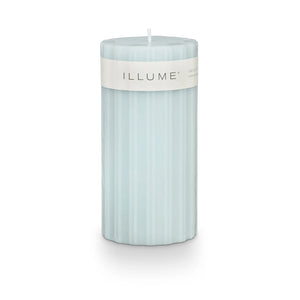 Ribbed Pillar Candle