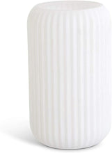 Load image into Gallery viewer, White Ribbed Vase
