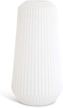 Load image into Gallery viewer, White Ribbed Vase
