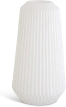 Load image into Gallery viewer, White Ribbed Vase
