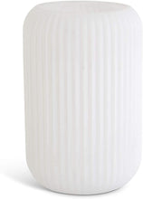 Load image into Gallery viewer, White Ribbed Vase
