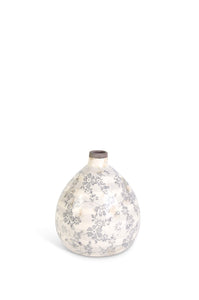 Cream Crackle Vase