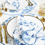 Load image into Gallery viewer, Blue Rose Dinner Napkin
