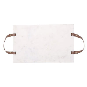 Marble Board With Leather Handles