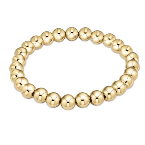 Gold Beaded Bracelet 7mm