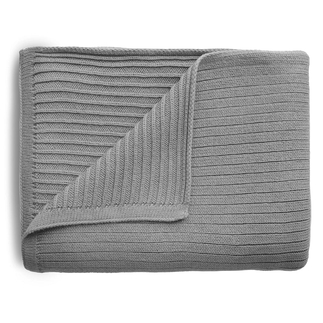 Knitted Ribbed Blanket