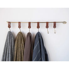 Load image into Gallery viewer, Metal &amp; Leather Wall Hook

