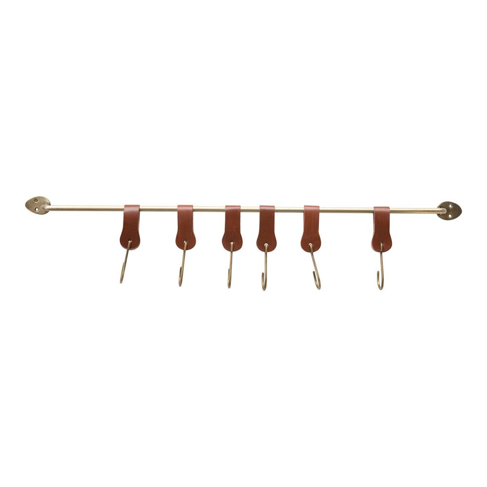 Metal & Leather Wall Hook