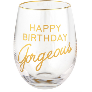 Wine Glass- Happy Birthday Gorgeous