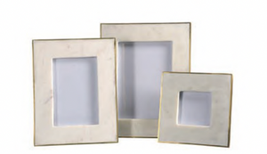 Marble + Brass Border Frame