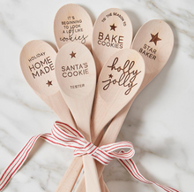 Load image into Gallery viewer, Holiday Wooden Baking Spoons
