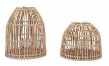 Load image into Gallery viewer, Bamboo Lantern with Glass Insert
