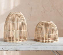 Load image into Gallery viewer, Bamboo Lantern with Glass Insert
