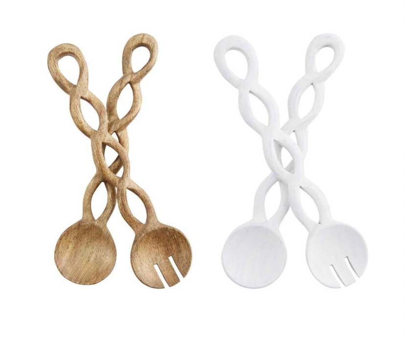 Twisted Wood Server Set