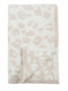 Leopard Blanket- Cream
