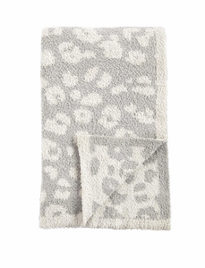 Leopard Blanket- Gray
