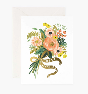 Best Wishes Bouquet Card