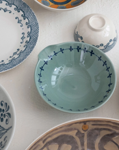 Load image into Gallery viewer, Hand-Painted Aqua Bowl
