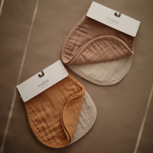 Load image into Gallery viewer, Muslin Burp Cloth Set- Mushie

