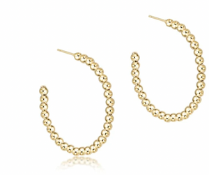 Beaded Classic Hoop
