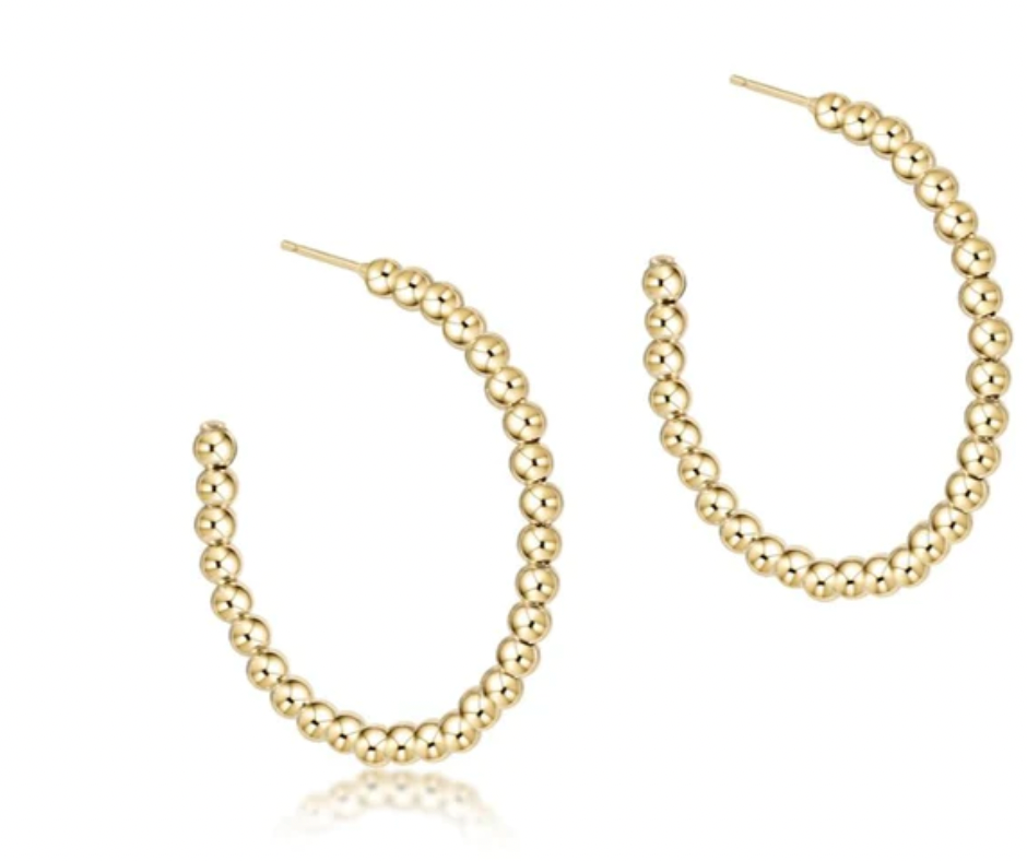 Beaded Classic Hoop